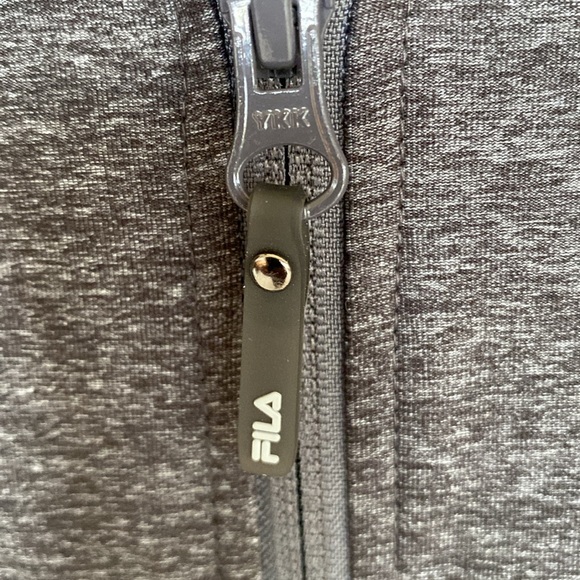 Dark Grey Variegated FILA Fitted Sports Jacket Size Large - Picture 3 of 11